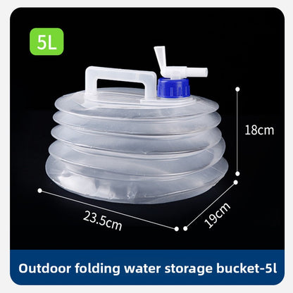 Car-mounted folding bucket
