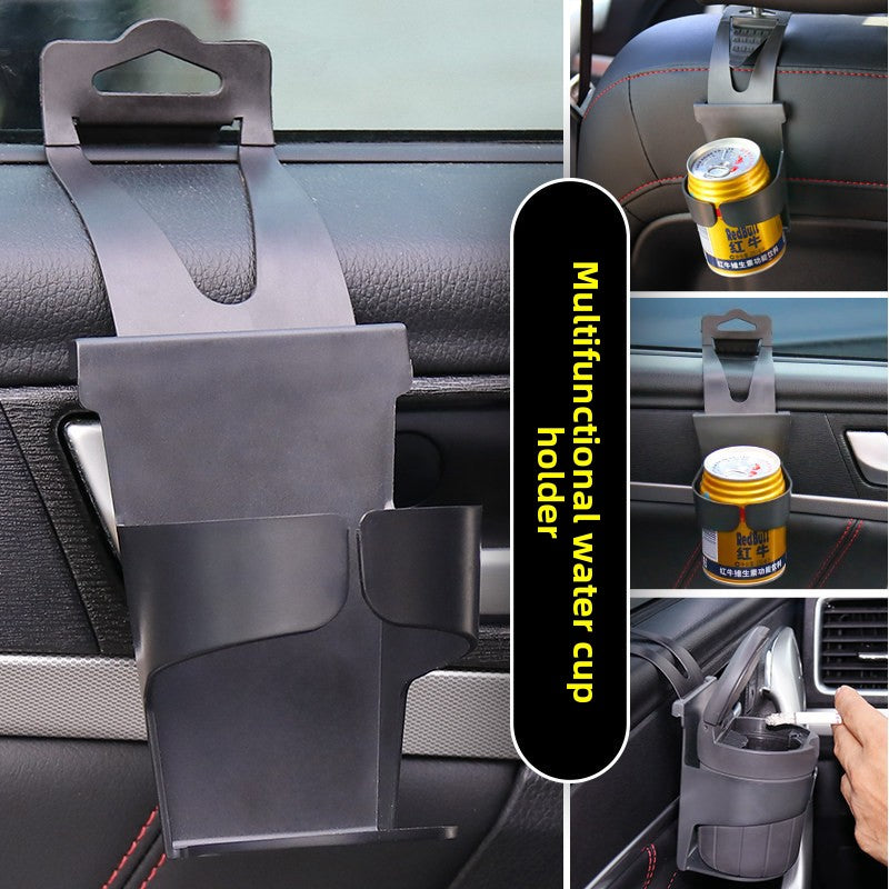 Car-mounted folding cup holder