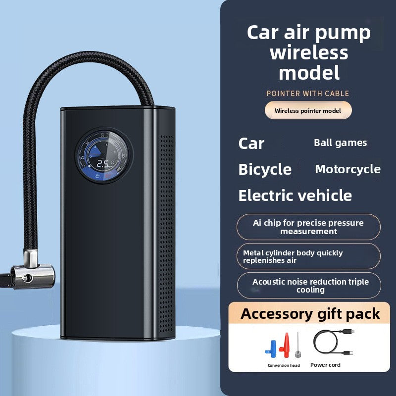 Car-mounted handheld inflation pump