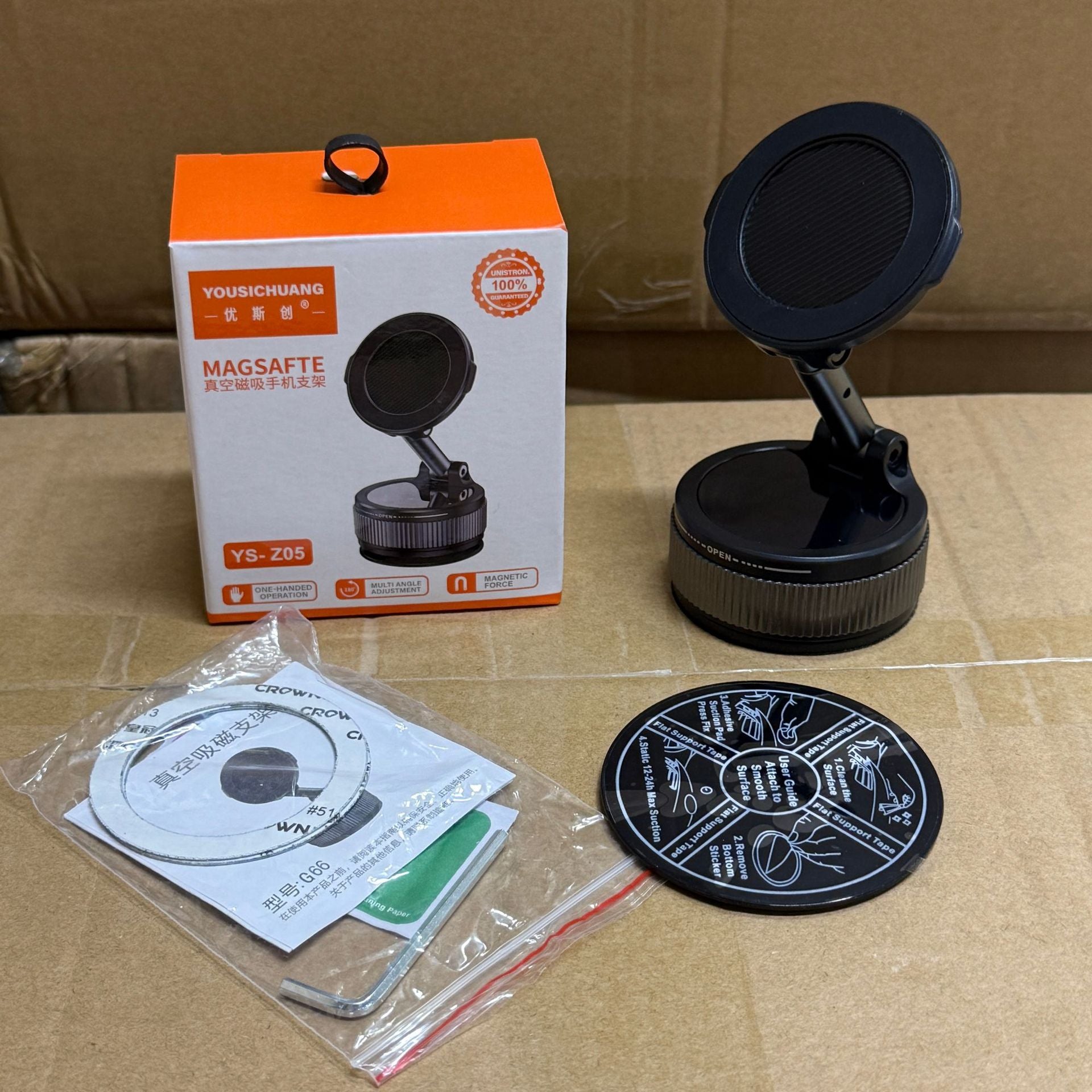 Car-mounted magnetic mounting bracket