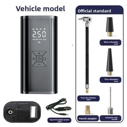 Car-mounted portable air pump