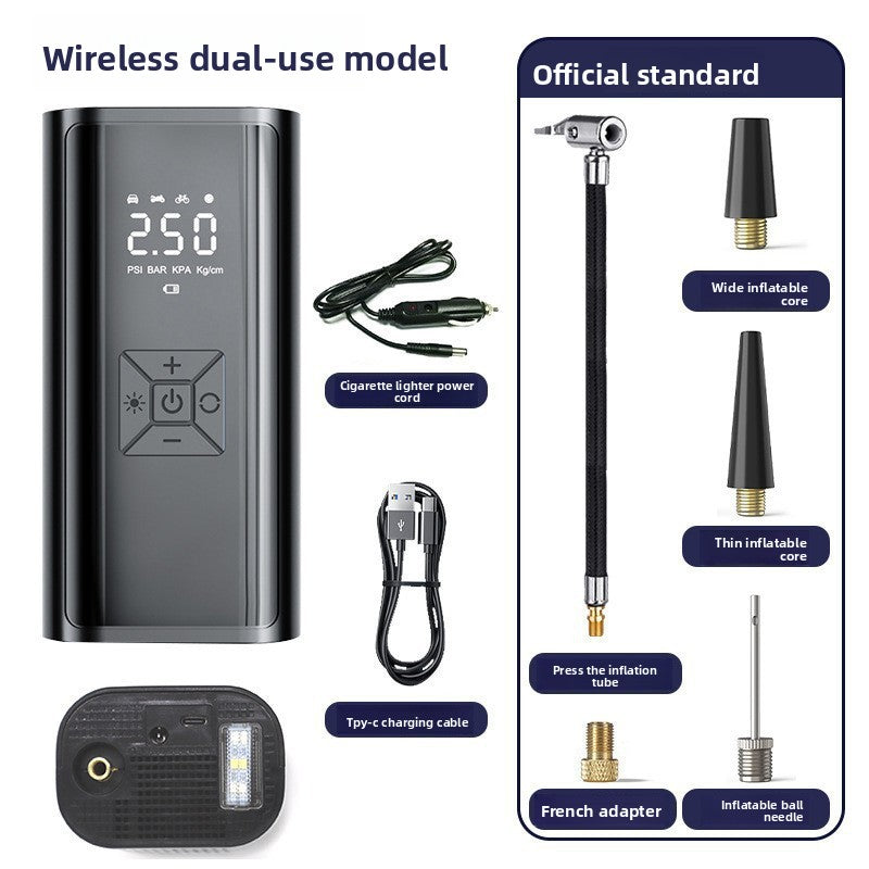 Car-mounted portable air pump
