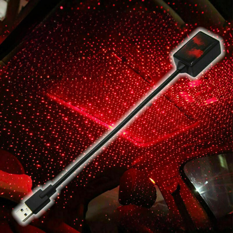 Car-mounted starry USB atmosphere light