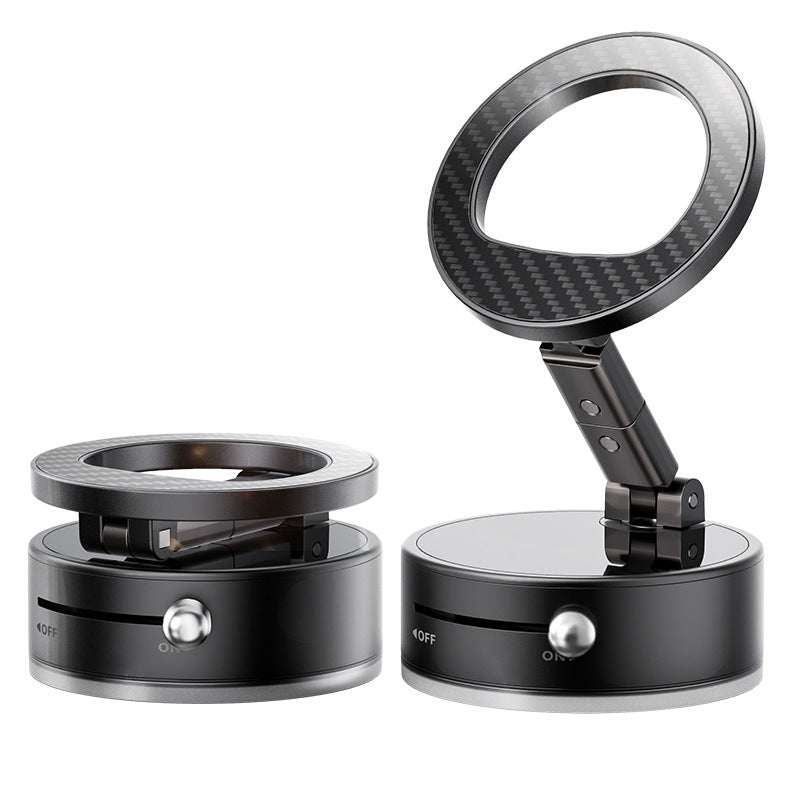 Car-mounted suction cup magnetic support bracket