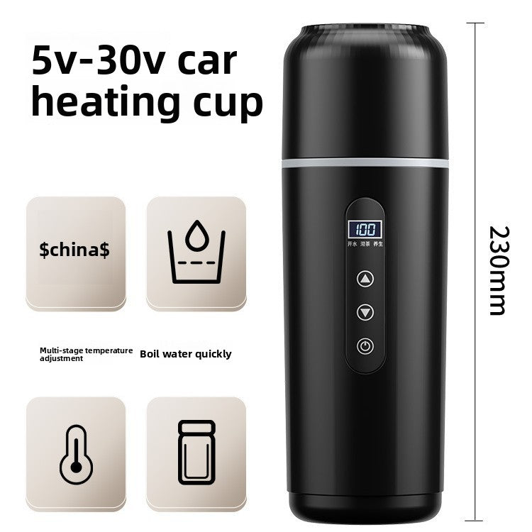 Car-mounted water bottle with boiling water function