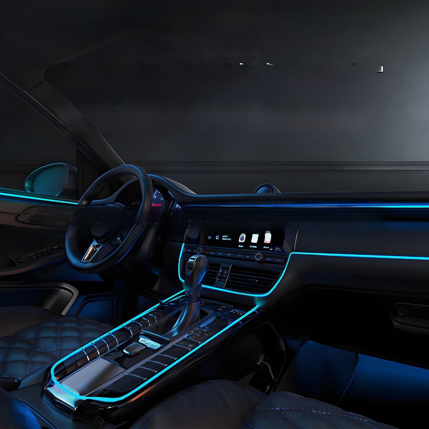 Car multi-color ambient lighting