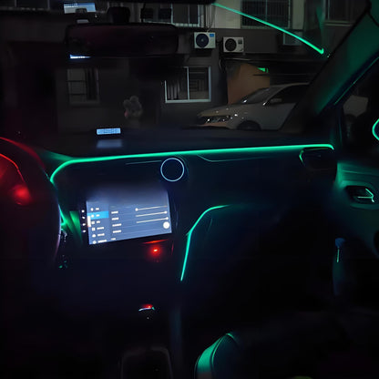 Car multi-color ambient lighting