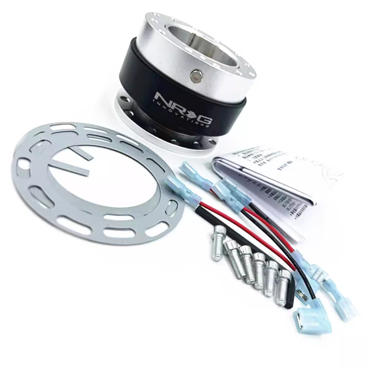 Car NRG modified racing steering wheel quick release with safety button detachable quick release device competitive adapter