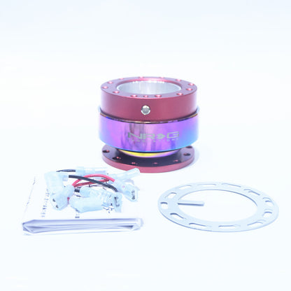 Car NRG modified racing steering wheel quick release with safety button detachable quick release device competitive adapter