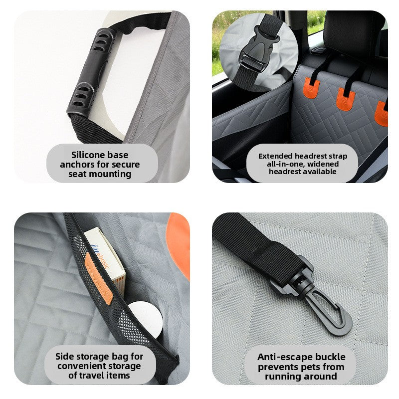 Car Pet Mat with Hard Bottom and Safety Seat Belt