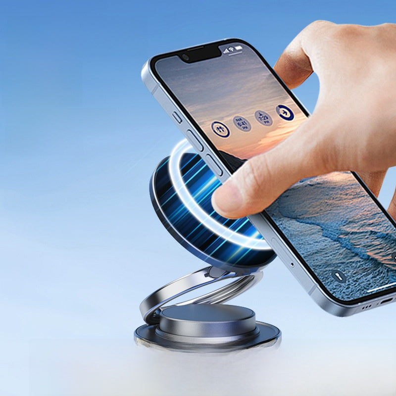 Car Phone Holder with Magnetic Mount and Suction Base
