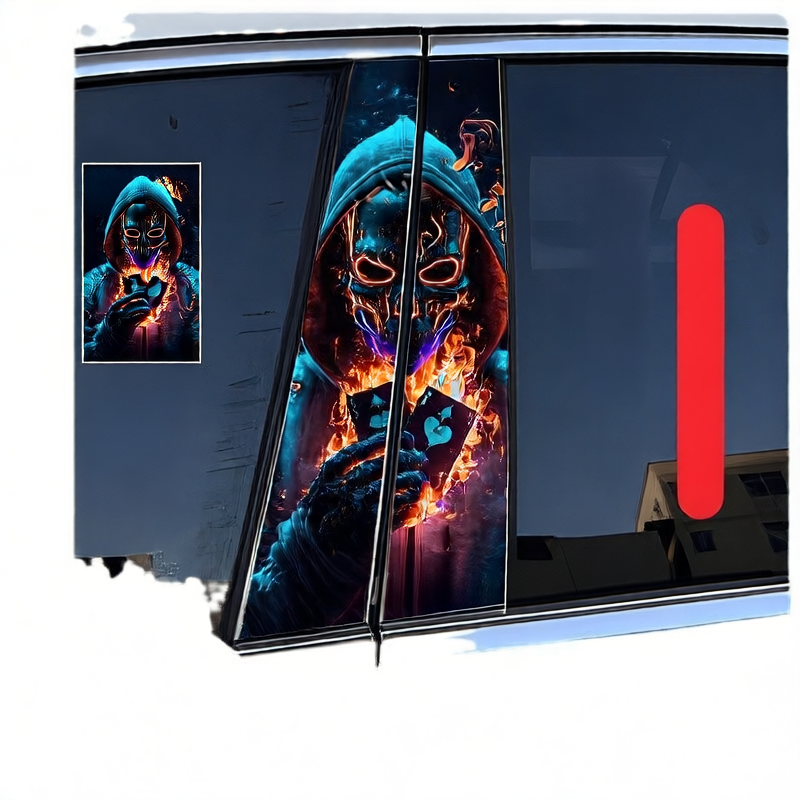 Car pillar sticker