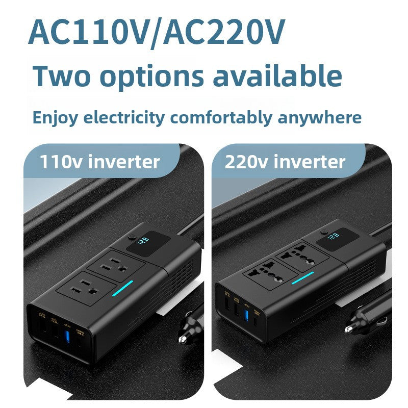 Car Power Inverter 200W 12V to 110V/220V Converter