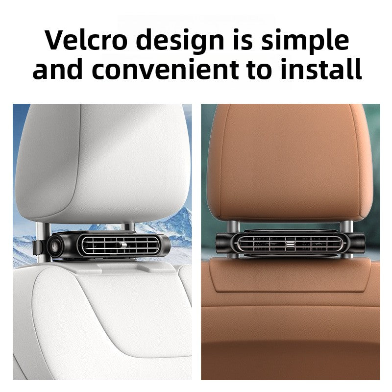 Car rear headrest seat fan