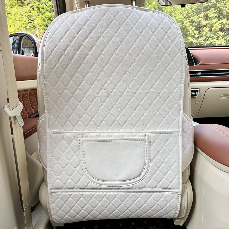 Car rear seat back kick pad