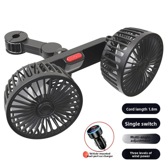 Car rear seat fan