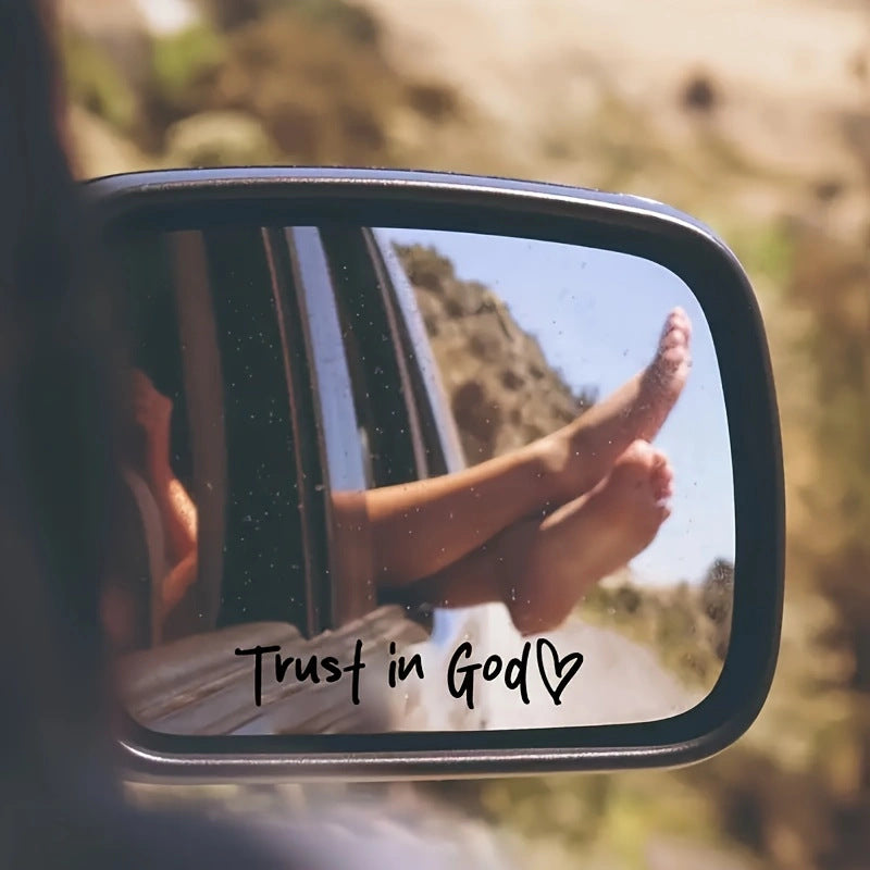 Car Rearview Mirror Sticker