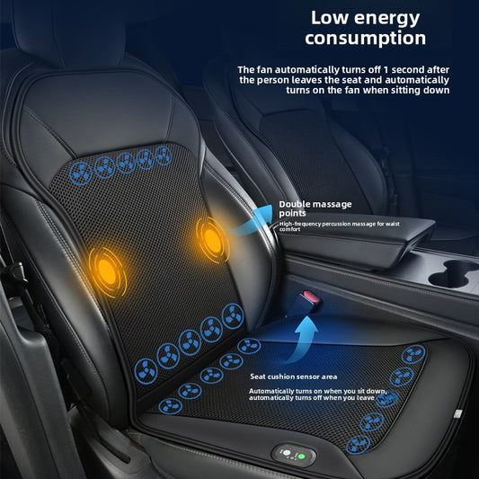 Car Seat Cooling Ventilation Cushion with Massage Function