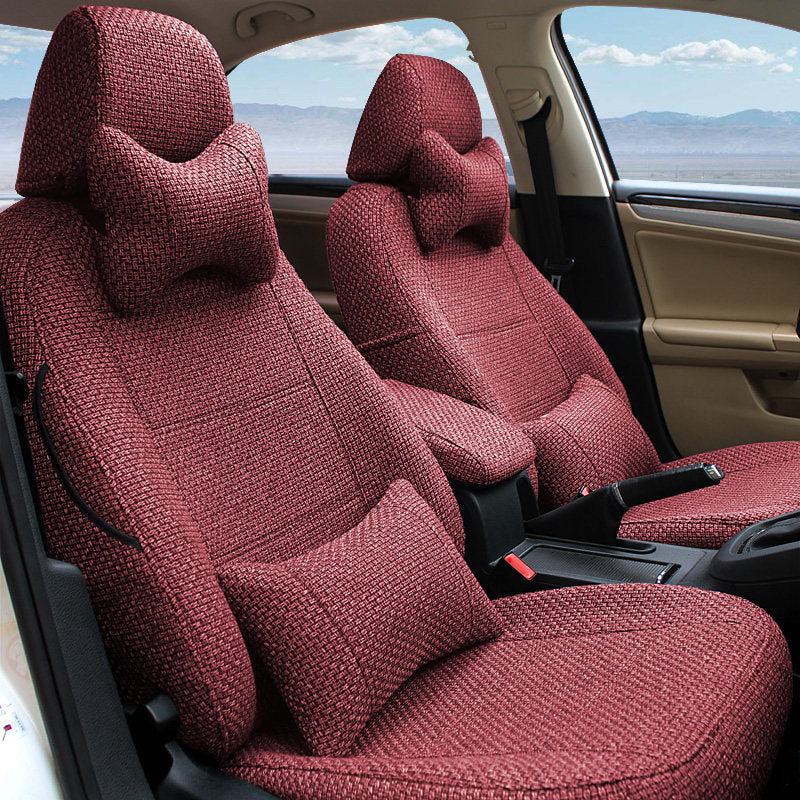 Car Seat Cover Full Protection Linen Blend
