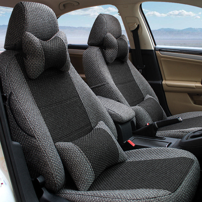 Car Seat Cover Full Protection Linen Blend