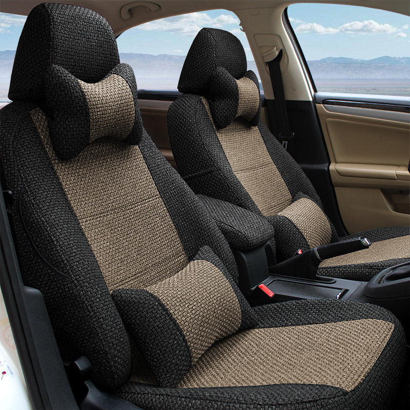 Car Seat Cover Full Protection Linen Blend
