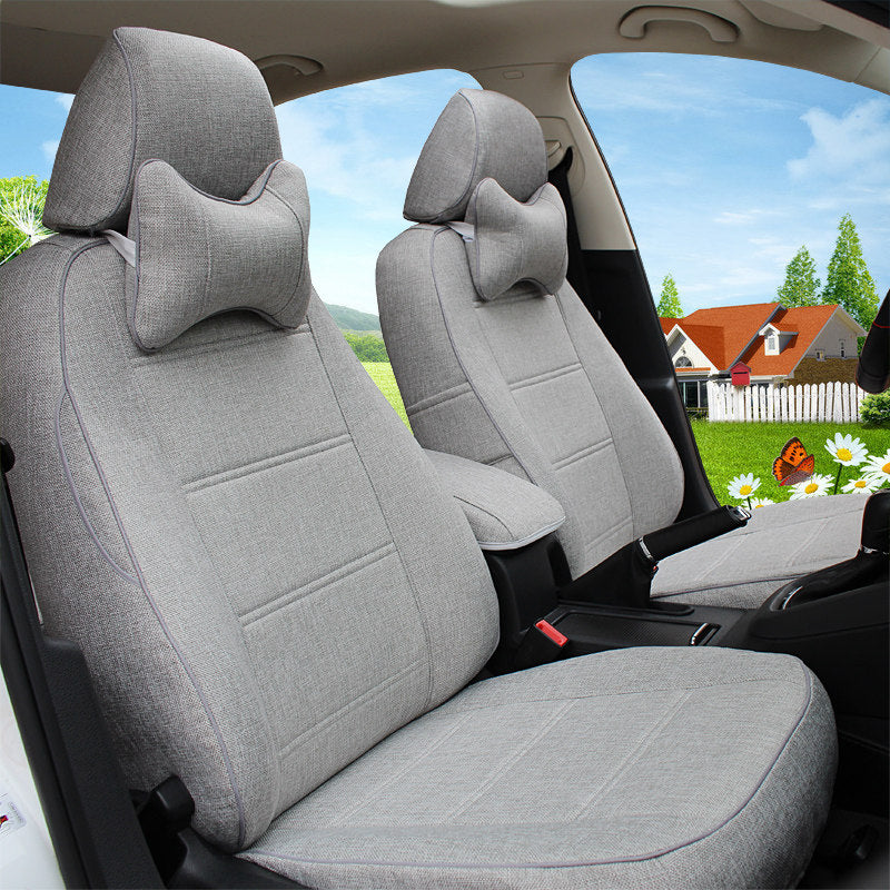 Car Seat Cover Full Protection Linen Blend