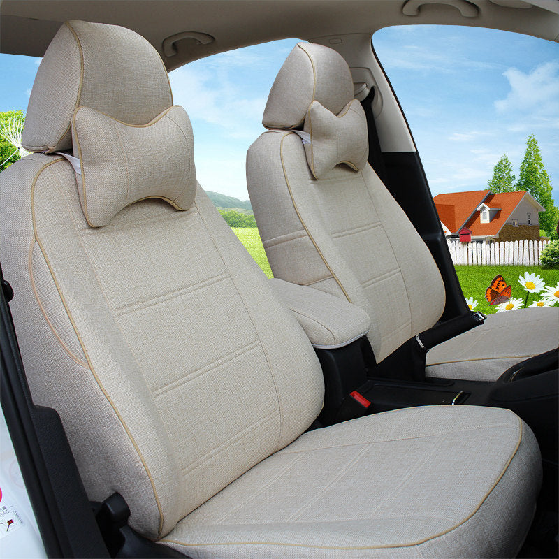 Car Seat Cover Full Protection Linen Blend