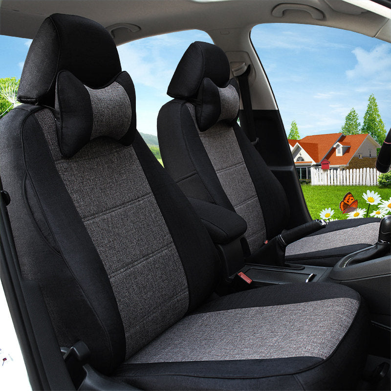 Car Seat Cover Full Protection Linen Blend