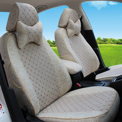 Car Seat Cover Full Protection Linen Blend