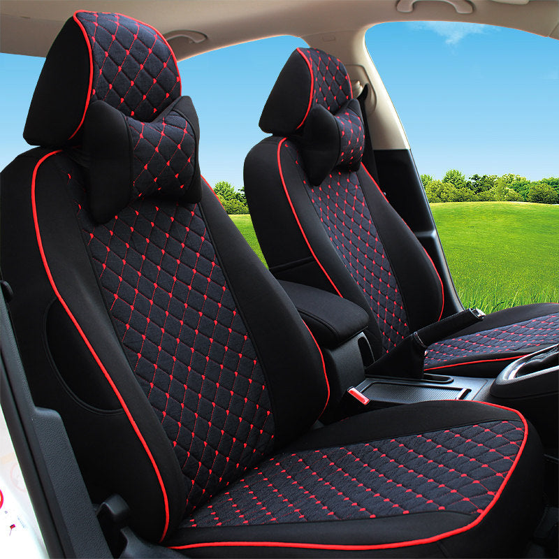 Car Seat Cover Full Protection Linen Blend