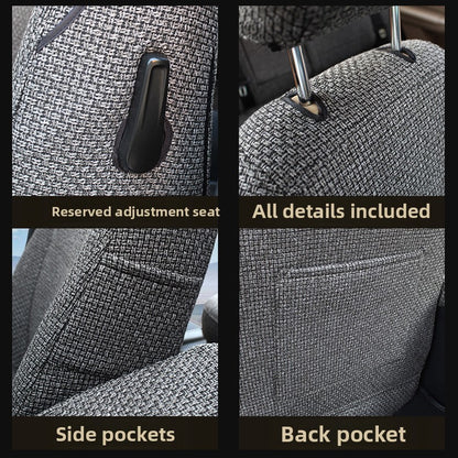 Car Seat Cover Full Protection Linen Blend