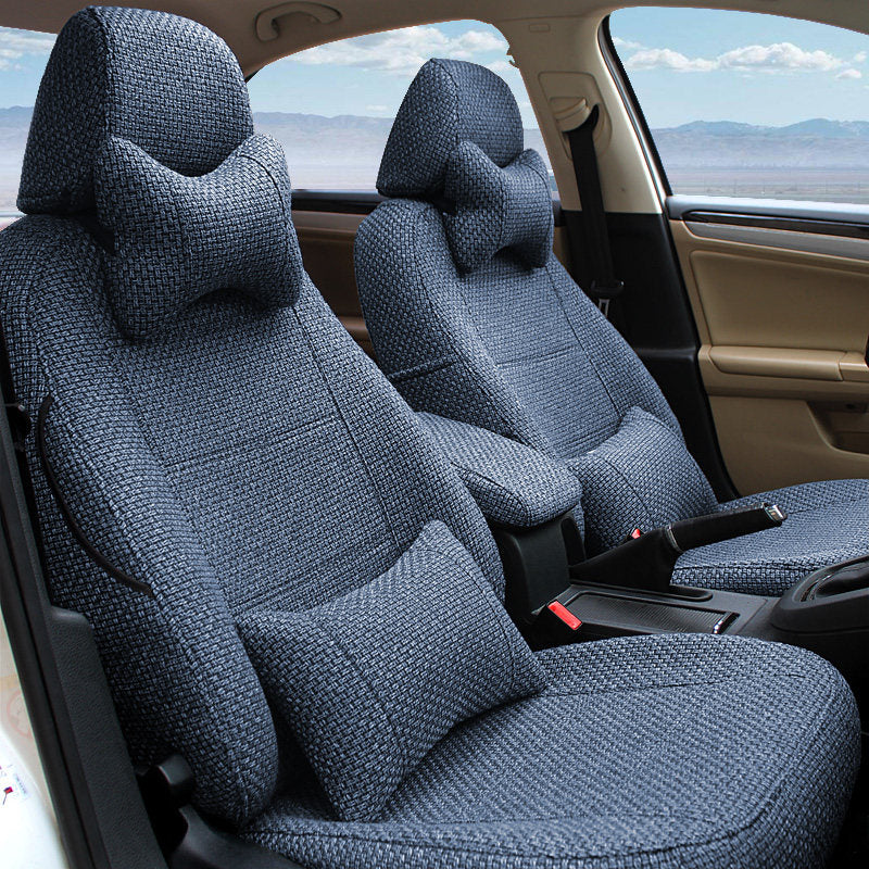 Car Seat Cover Full Protection Linen Blend
