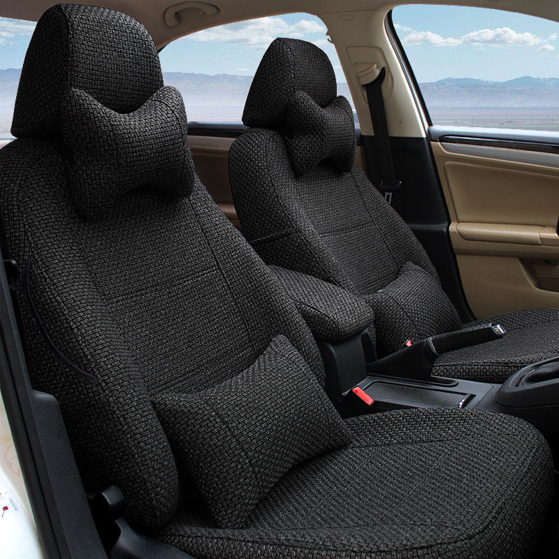 Car Seat Cover Full Protection Linen Blend