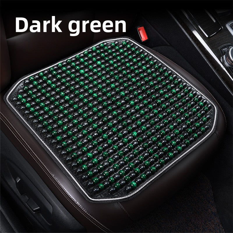 Car Seat Cushion Summer Cooling Mat Wooden Bead Ventilation Seat Pad