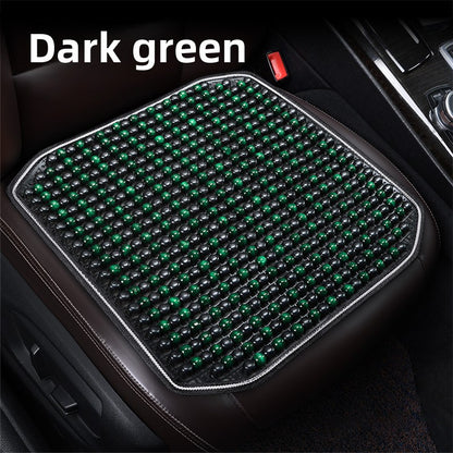 Car Seat Cushion Summer Cooling Mat Wooden Bead Ventilation Seat Pad