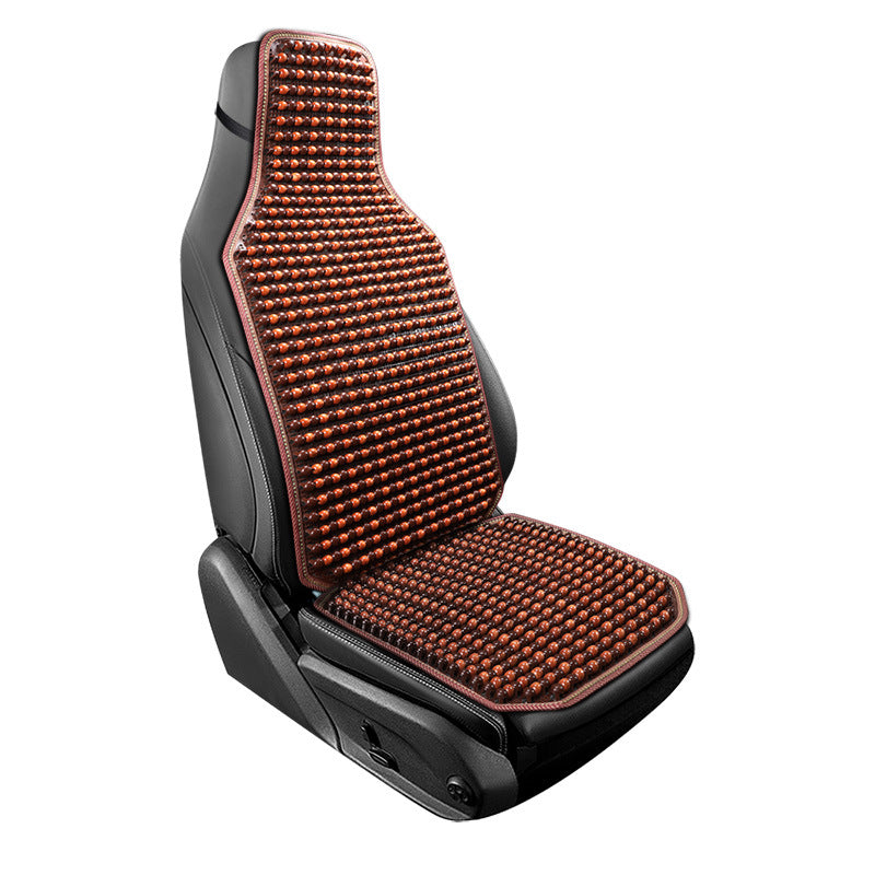 Car Seat Cushion Summer Cooling Mat Wooden Bead Ventilation Seat Pad