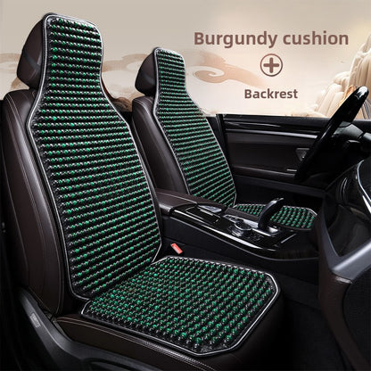 Car Seat Cushion Summer Cooling Mat Wooden Bead Ventilation Seat Pad