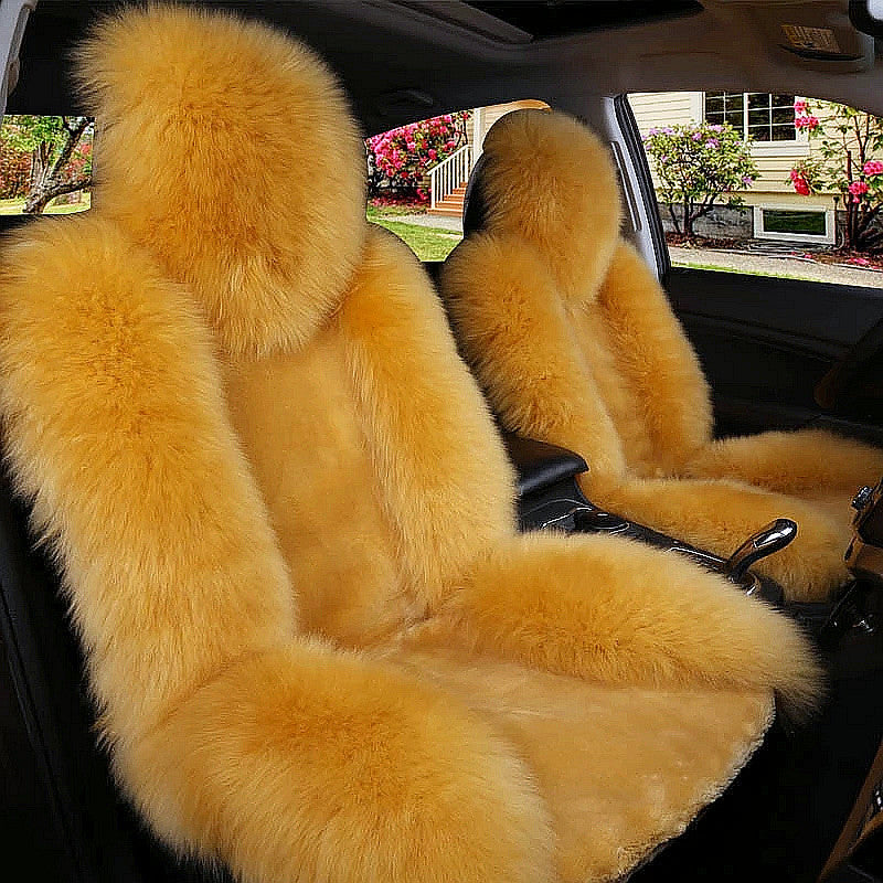 Car seat cushion - winter wool seat cushion