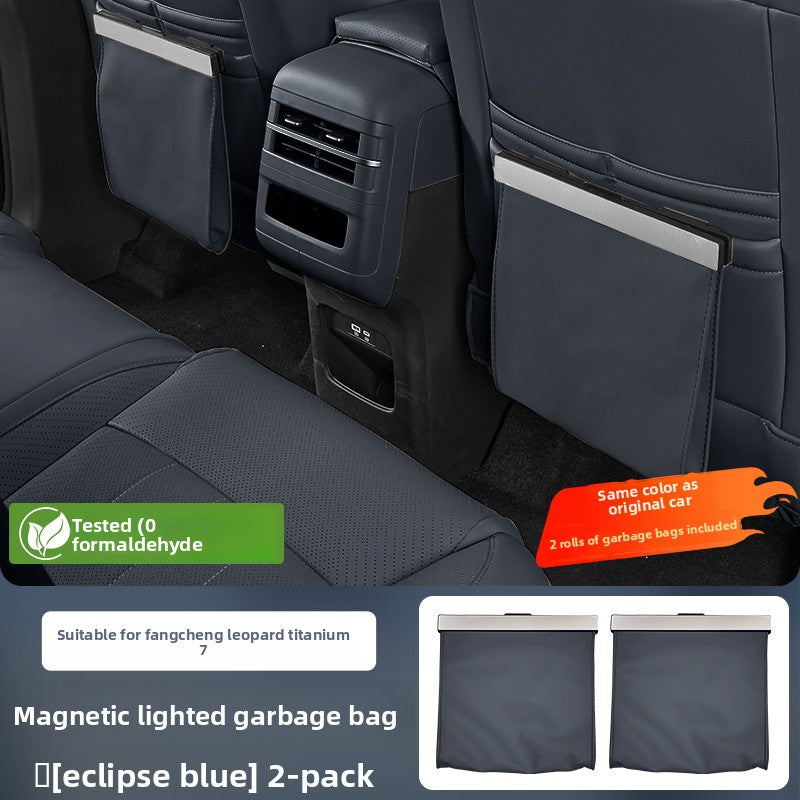 Car seat trash bags and storage bags