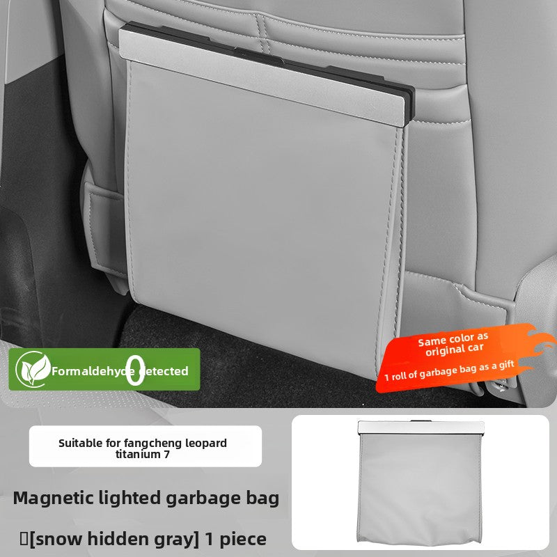 Car seat trash bags and storage bags