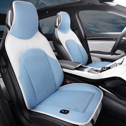 Car seat ventilation belt fan