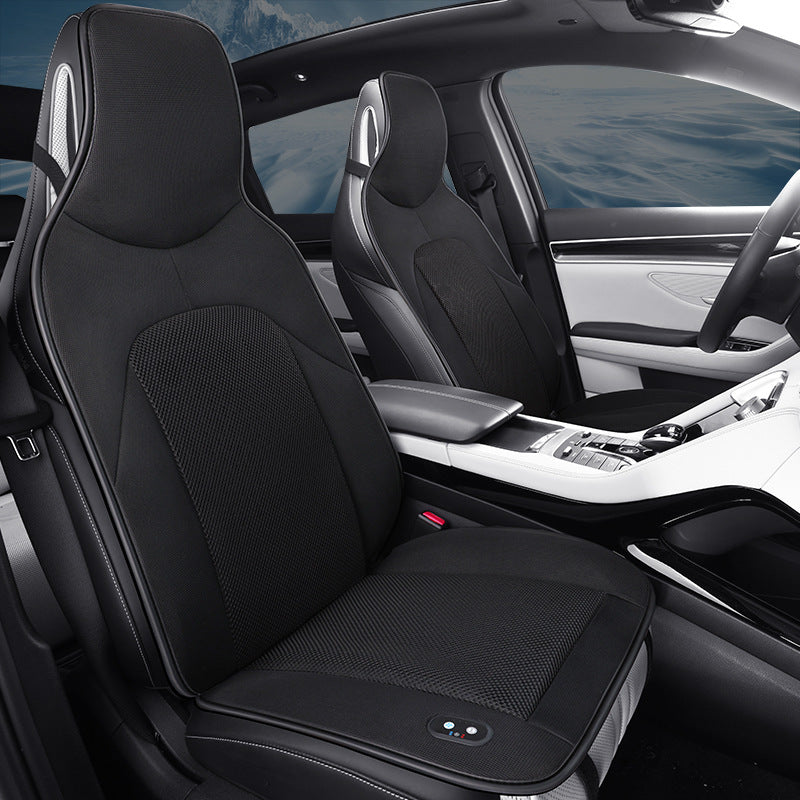 Car seat ventilation belt fan