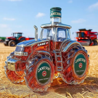 Car-Shaped Glass Liquor Bottle with Seal