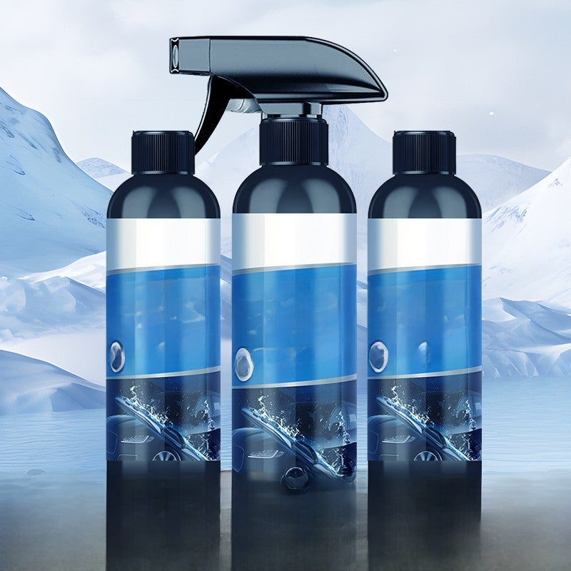 Car snow melting and de-icing spray