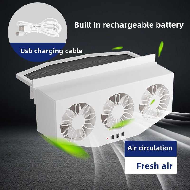 Car Solar Exhaust Fan Car Window Summer Radiator