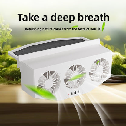 Car Solar Exhaust Fan Car Window Summer Radiator