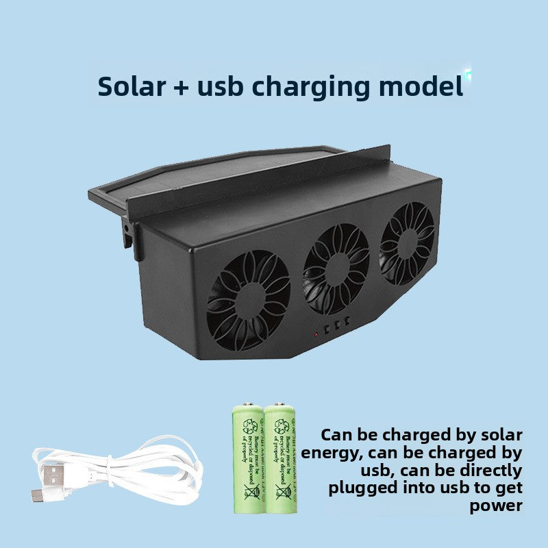 Car Solar Exhaust Fan Car Window Summer Radiator
