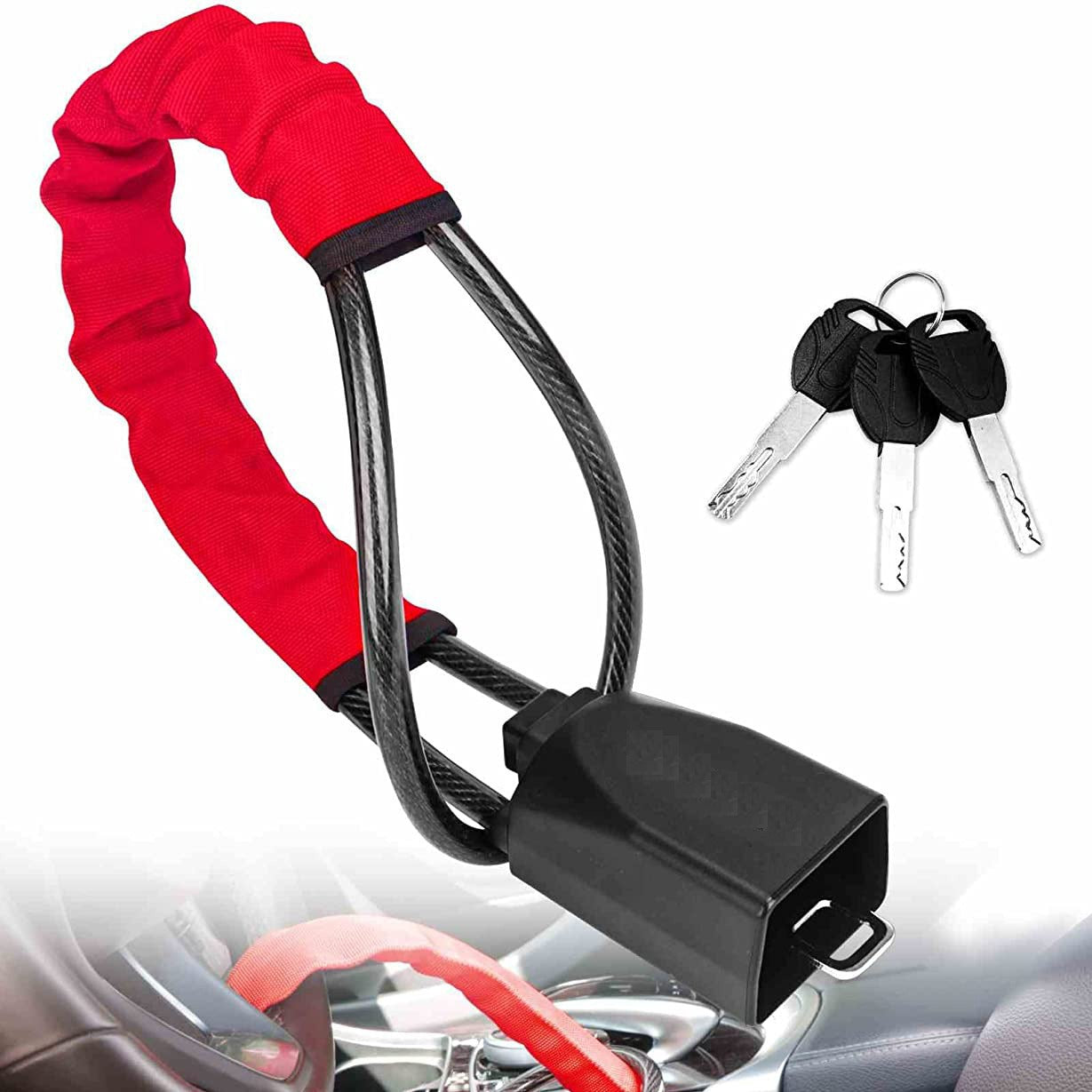 Car Steering Wheel Lock with Safety Belt and Buckle