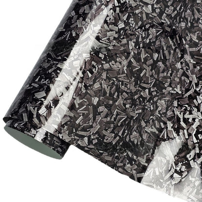 Car stickers are forged carbon fiber in black and red