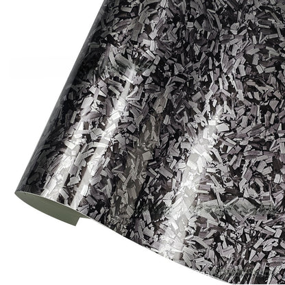Car stickers are forged carbon fiber in black and red